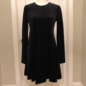 Macy's Impulse Black Velour Dress